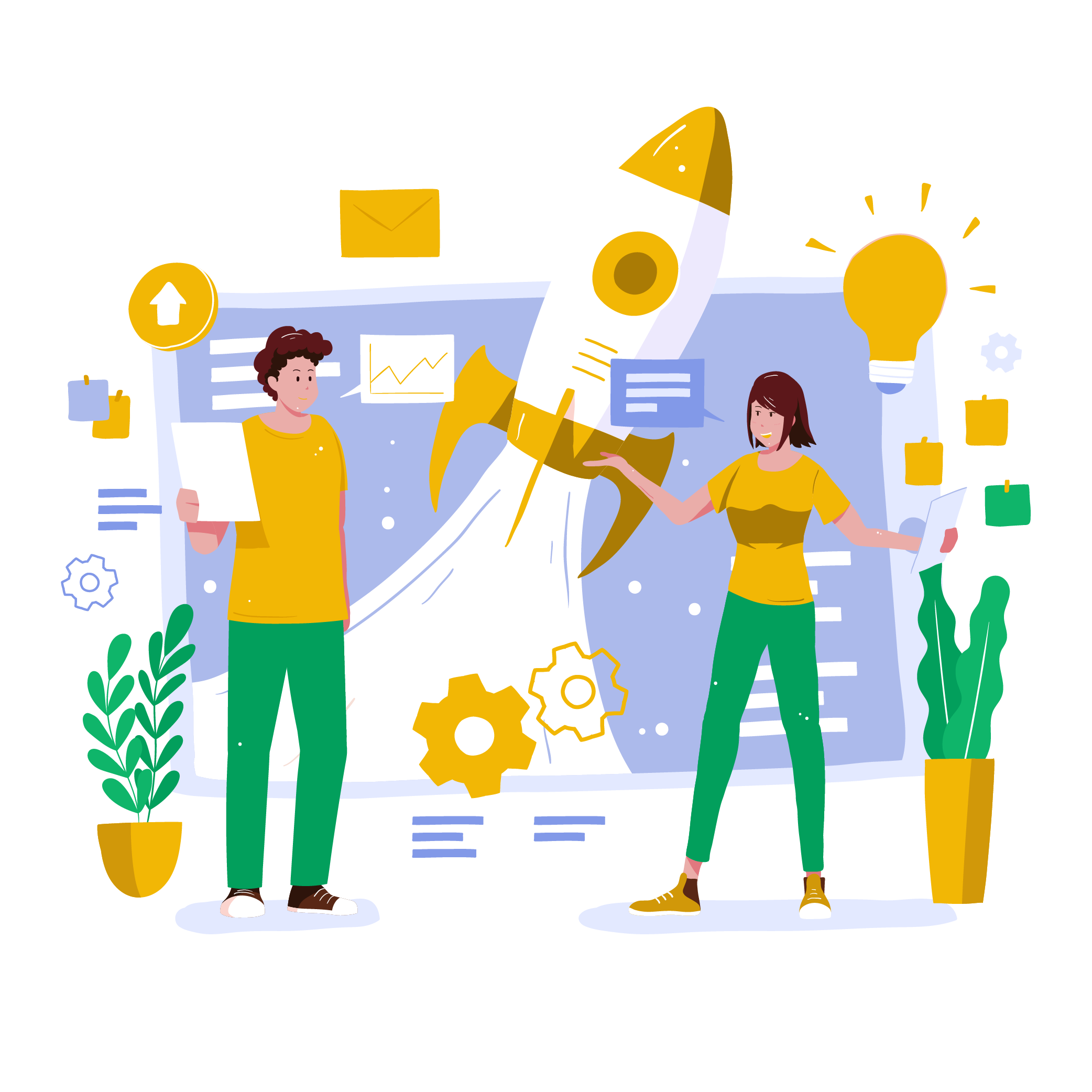 Online Advertising Illustration